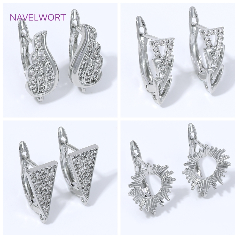Jewelry Making Items - Kait Anting Berlapis Emas 18K dengan