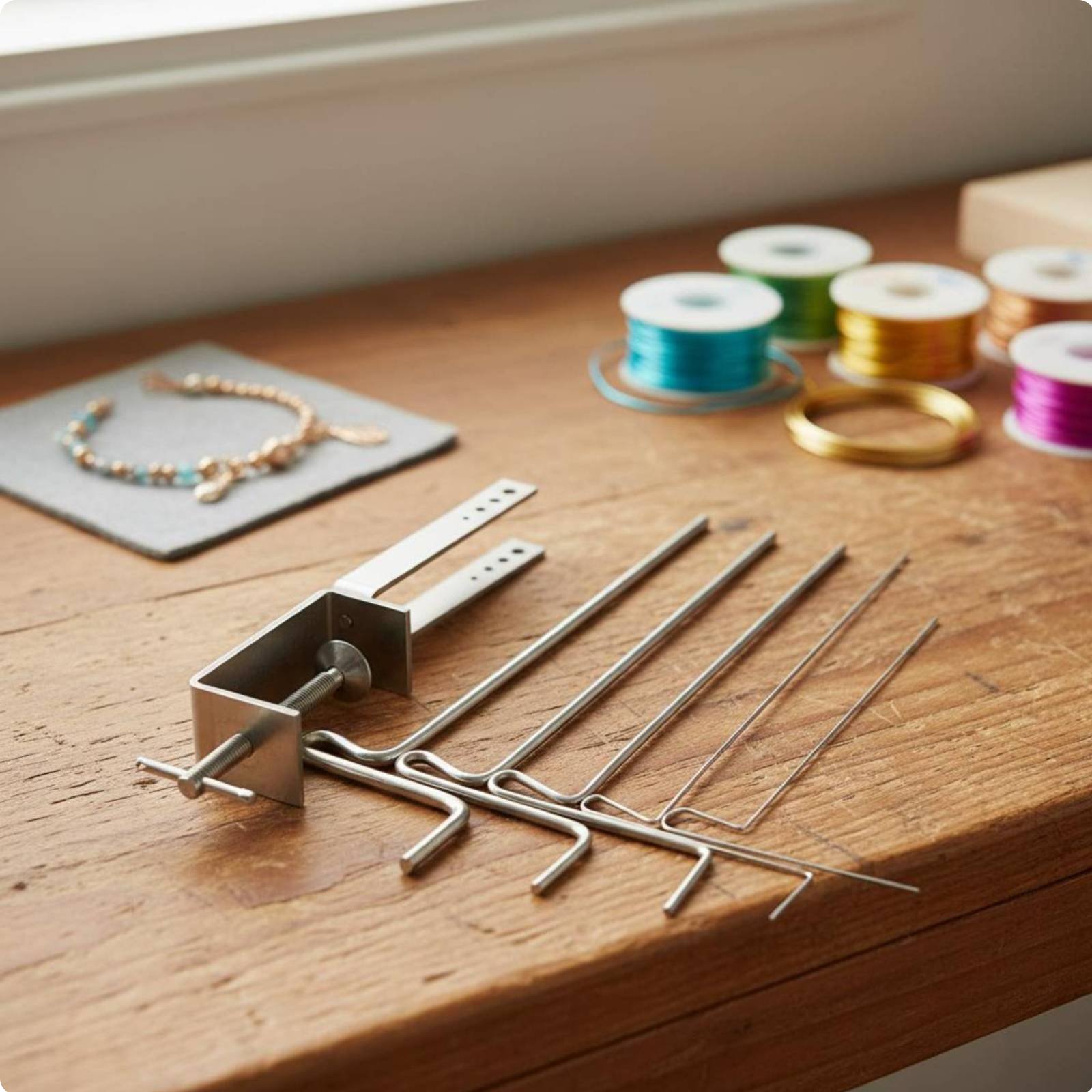 Wire Jewelry Making Jig - Set Mandrel Pembungkus Kawat dengan 5