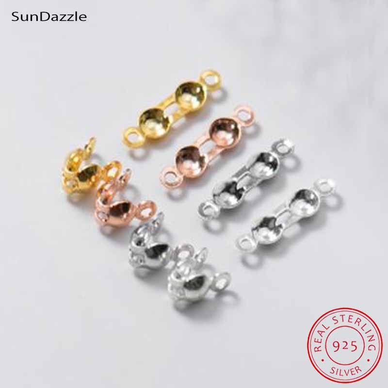 Jewelry Making Class - 4pcs Manik-manik Penutup Perak Sterling 925