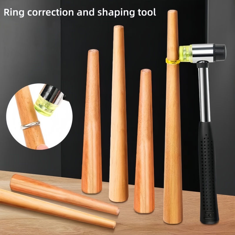 Jewelry Making Hammer - Mandrel Ukur Ukuran Cincin Kayu -