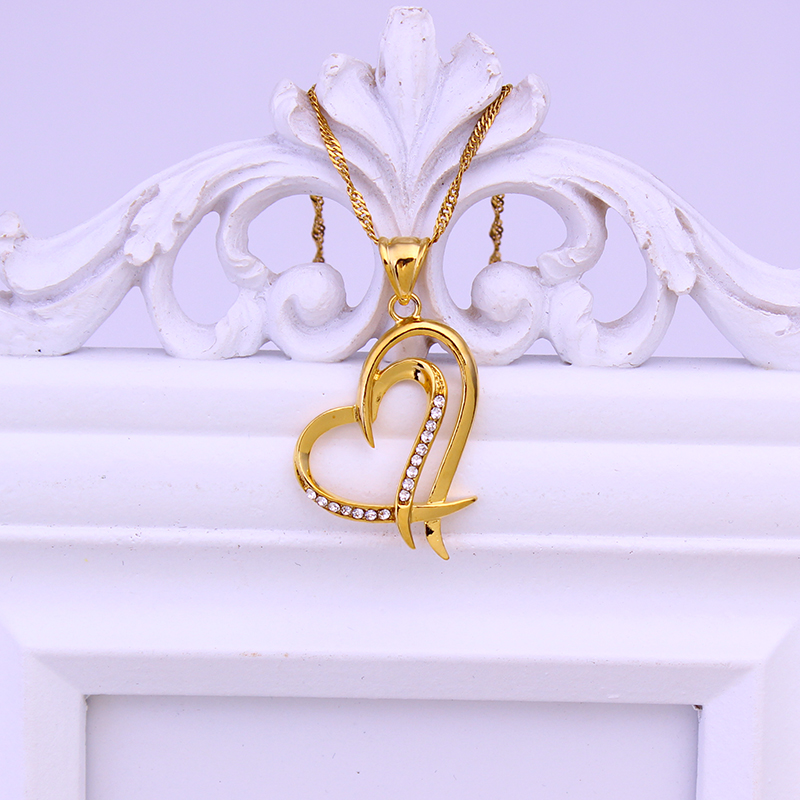 Jewelry Making New Zealand - FS kalung liontin hati perhiasan emas
