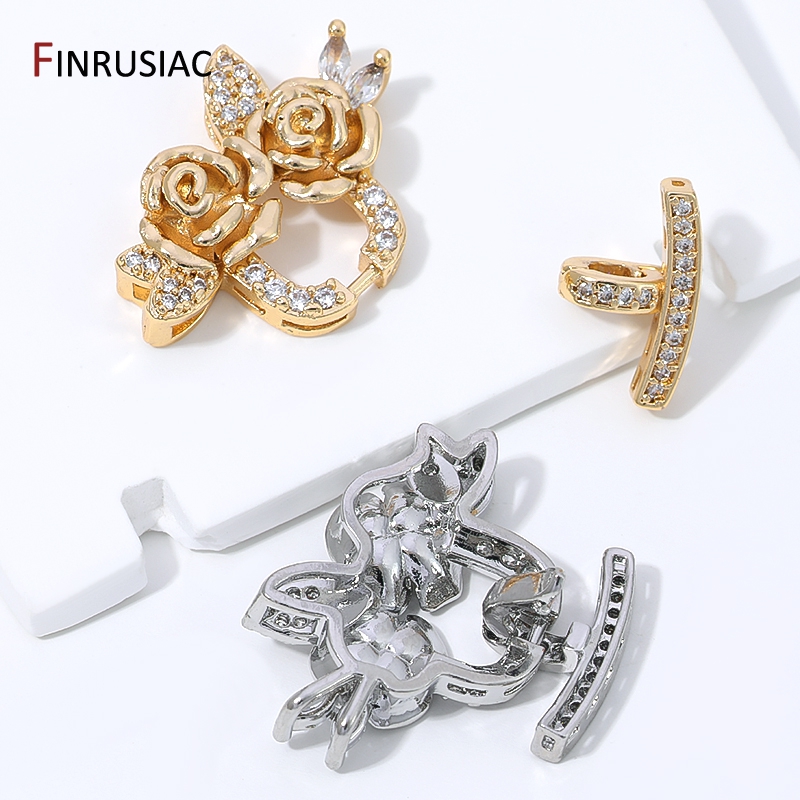 Kancing Mutiara Bunga Zirkon B - Jewelry Making Items ulasan dan harga