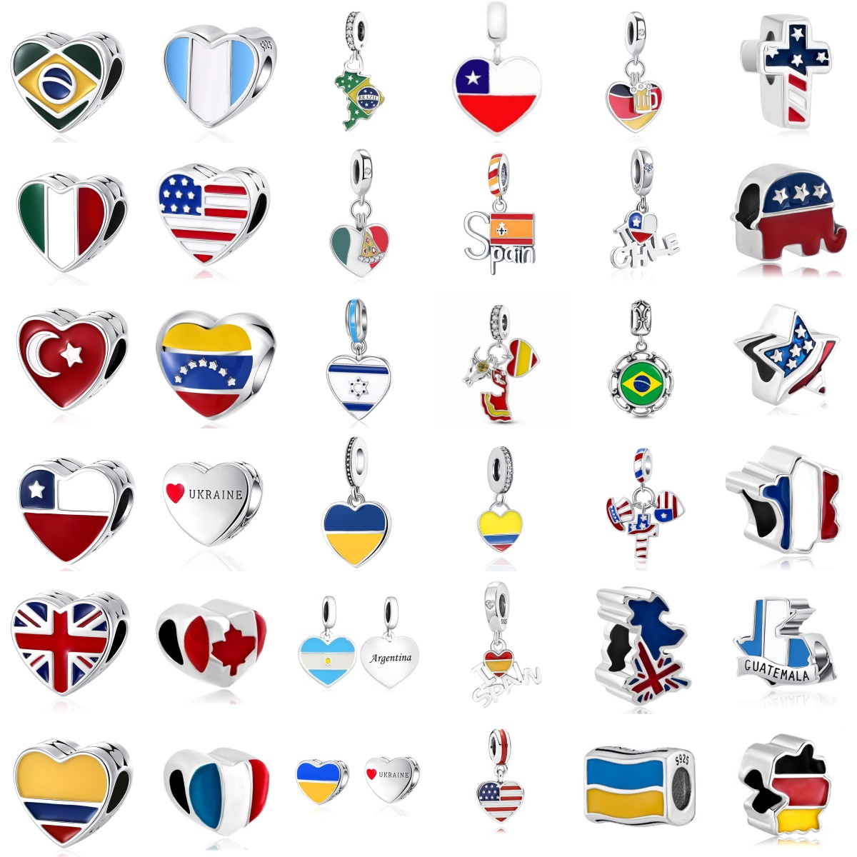 2026 Original 925 Silver Flag  - Jewelry Making Uk ulasan dan harga