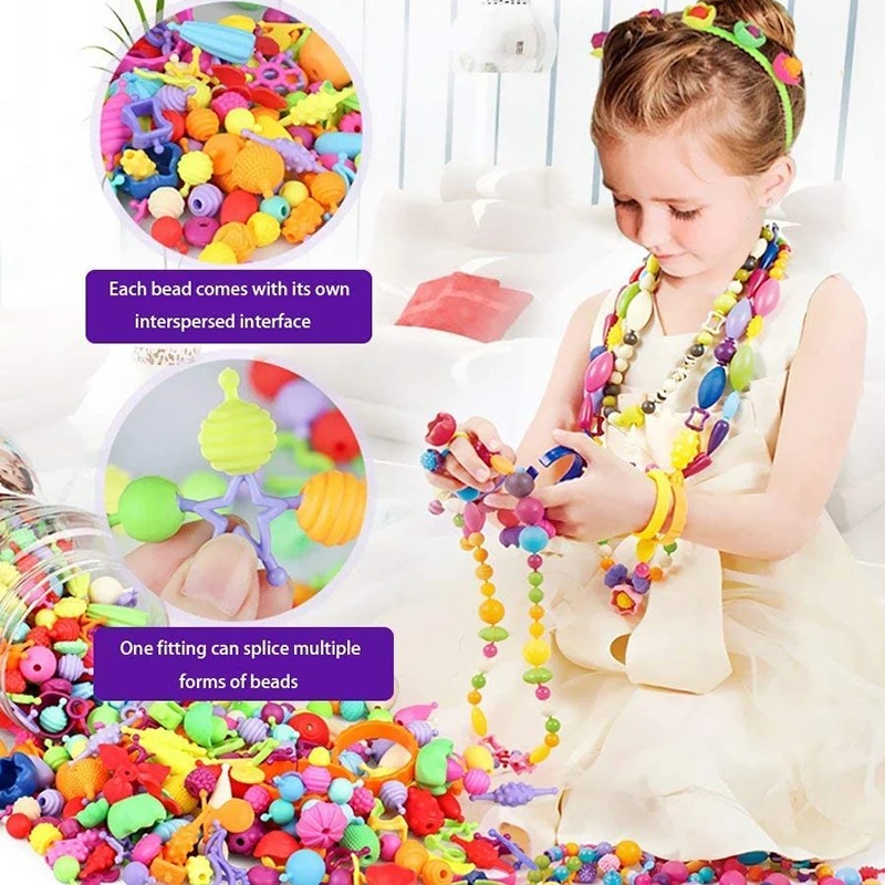 188-608pcs Manik-manik Pop Ana - Jewelry Making 4 Year Old ulasan dan harga