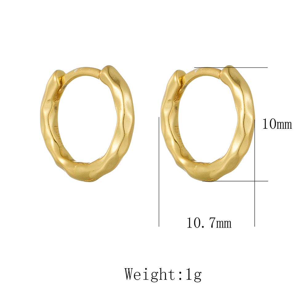 Anting Huggie Mini Bertekstur  - Jewelry Making Hammer ulasan dan harga