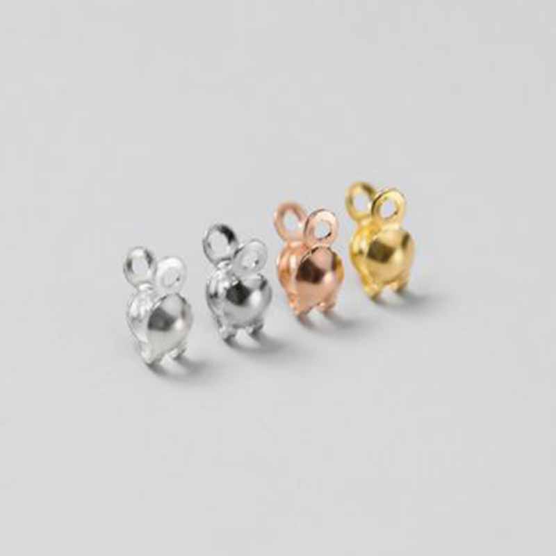 4pcs Manik-manik Penutup Perak - Jewelry Making Class ulasan dan harga
