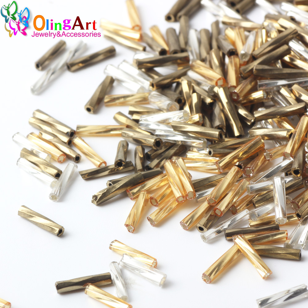 OlingArt Manik-manik Kaca Bent - Seed Bead Tube ulasan dan harga