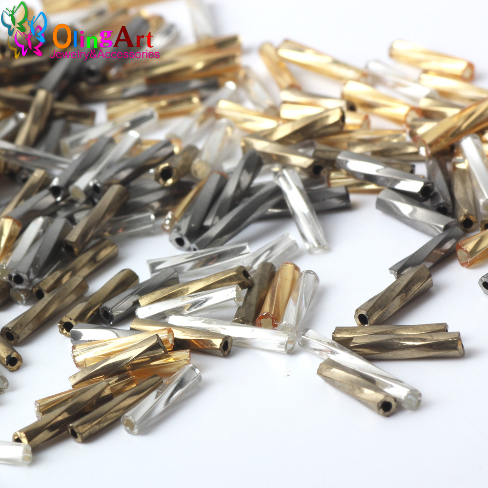 OlingArt Manik-manik Kaca Bent - Seed Bead Tube ulasan dan harga