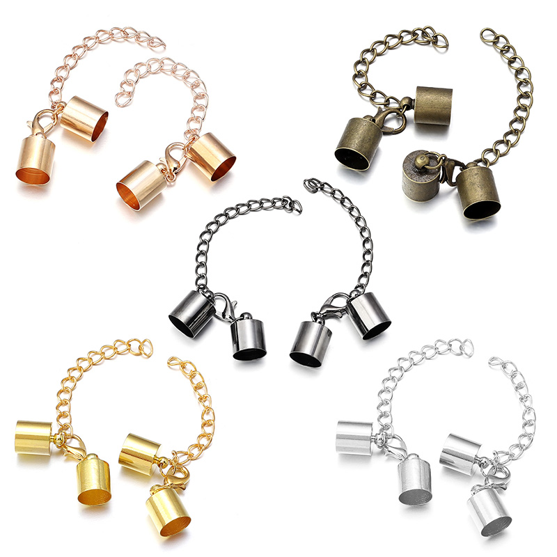 10Set Penutup Ujung Tali Kulit - Jewelry Making Class ulasan dan harga