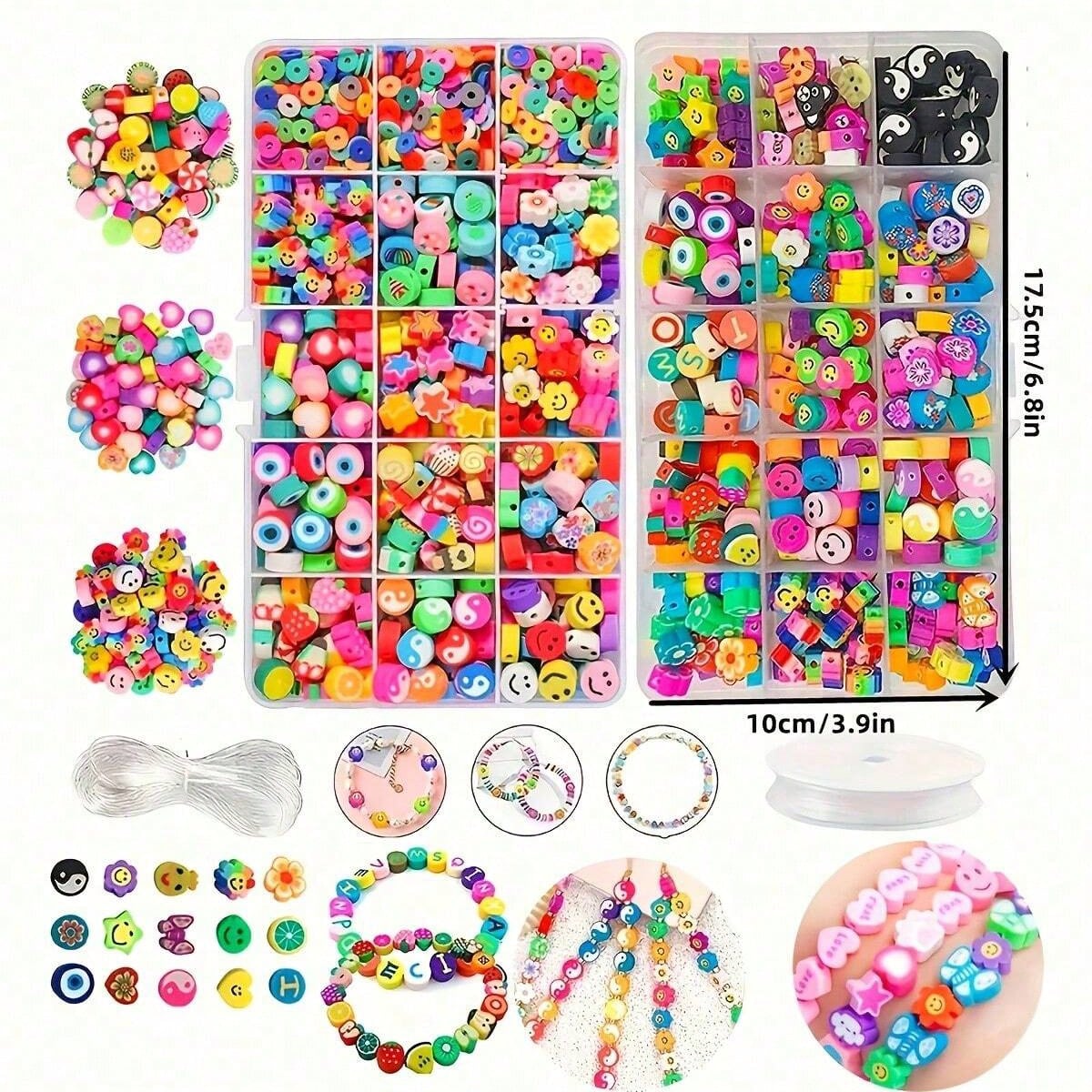 1450/1200/250pcs Set Manik-man - Jewelry Making In Clay ulasan dan harga