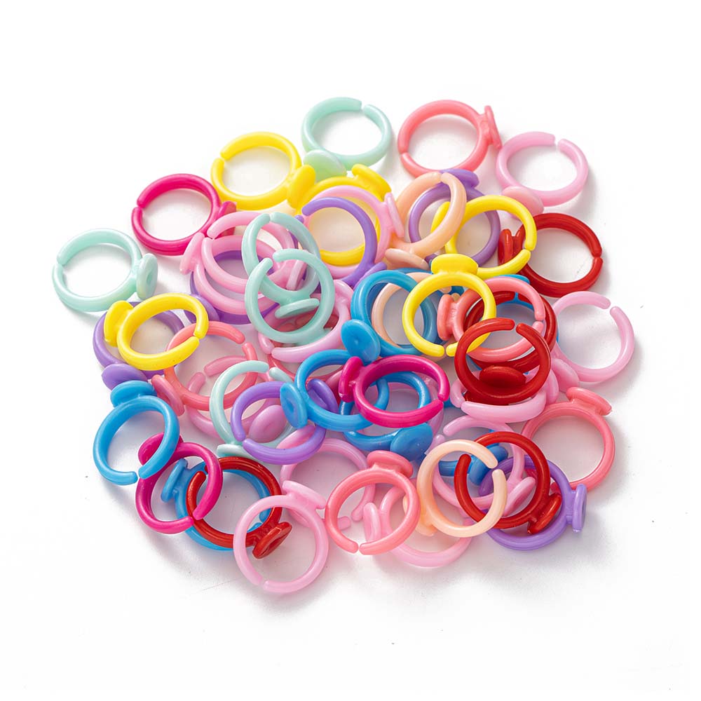 100 buah dasar cincin dapat di - Jewelry Making 4 Year Old ulasan dan harga