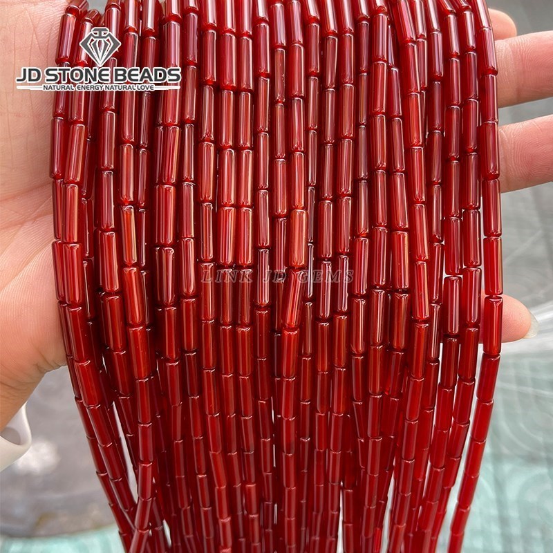 4*13Mm Batu Akik Alami Aventur - Seed Bead Tube ulasan dan harga