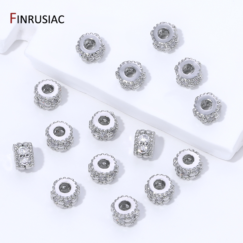 Manik Spacer Bulat Berlapis Em - Jewelry Making Items ulasan dan harga