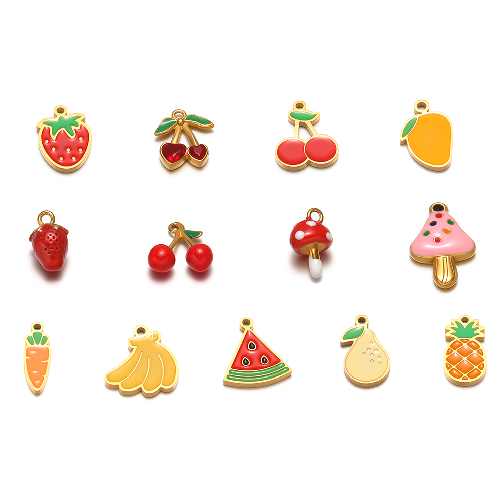 5 Buah Baja Tahan Karat Lucu J - Jewelry Making 4 Year Old ulasan dan harga