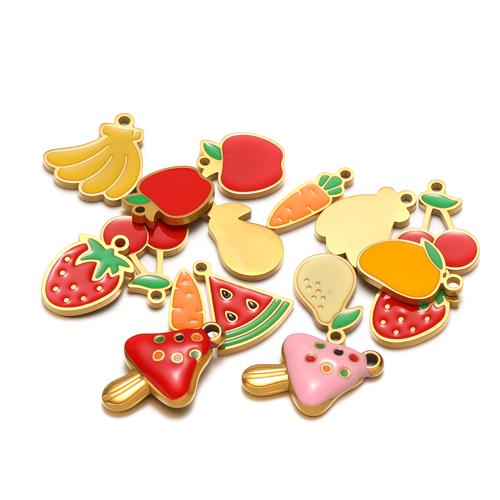 5 Buah Baja Tahan Karat Lucu J - Jewelry Making 4 Year Old ulasan dan harga