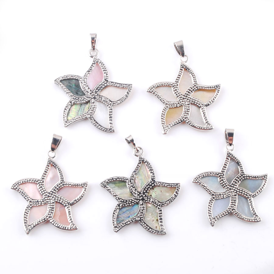 5 Buah Liontin Bunga Kerang Me - Jewelry Making New Zealand ulasan dan harga
