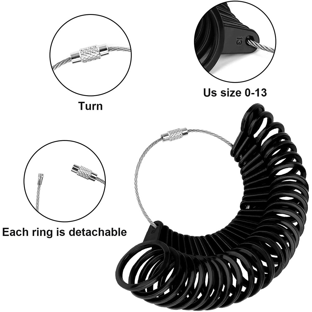 Pengukur Cincin Plastik UK/US  - Jewelry Making Uk ulasan dan harga