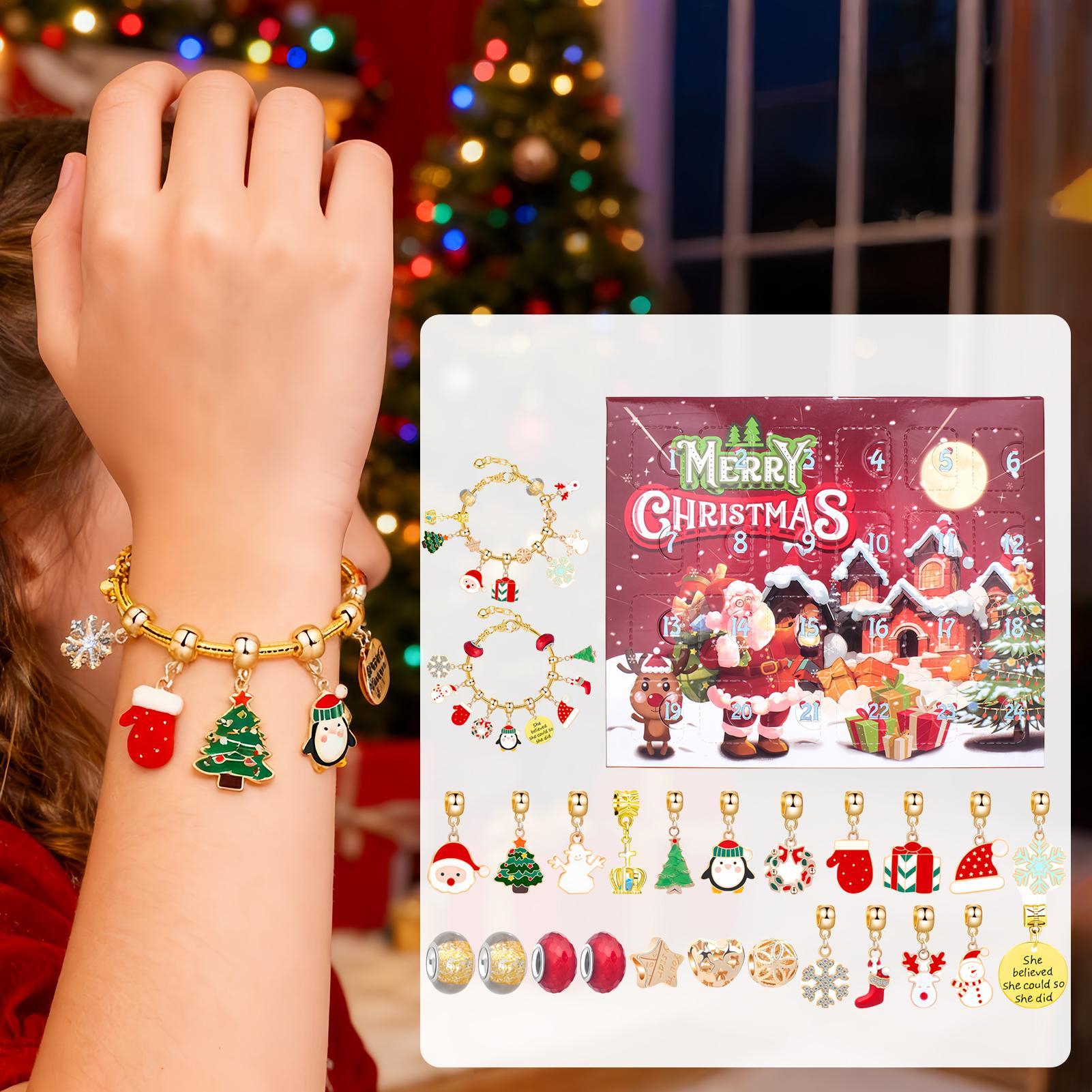 Kotak Hadiah Gelang Natal Set  - Jewelry Making For Teens ulasan dan harga