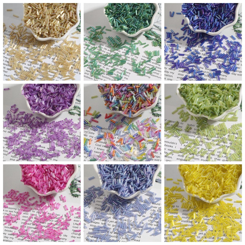 Manik-manik Kristal Bentuk Ber - Seed Bead Tube ulasan dan harga