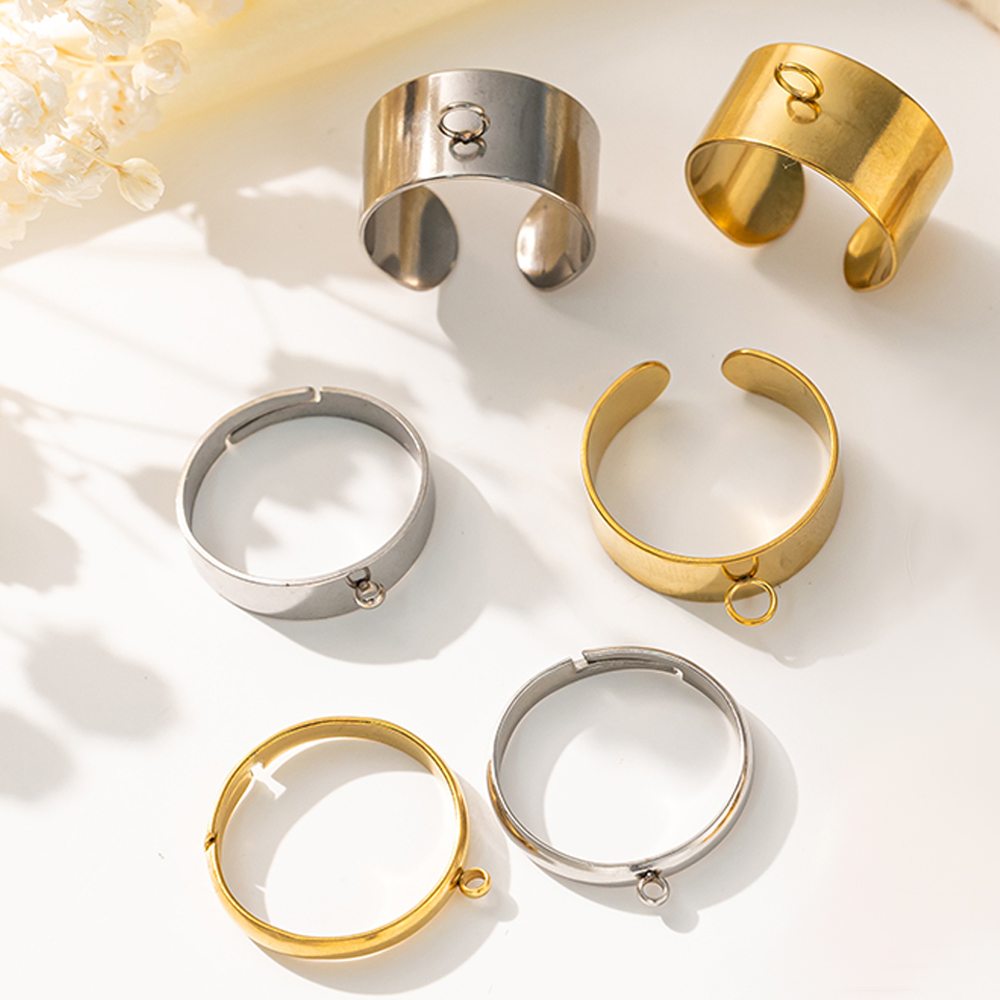 5 Buah/Lot Dasar Cincin Terbuk - Jewelry Making Ring Tool ulasan dan harga