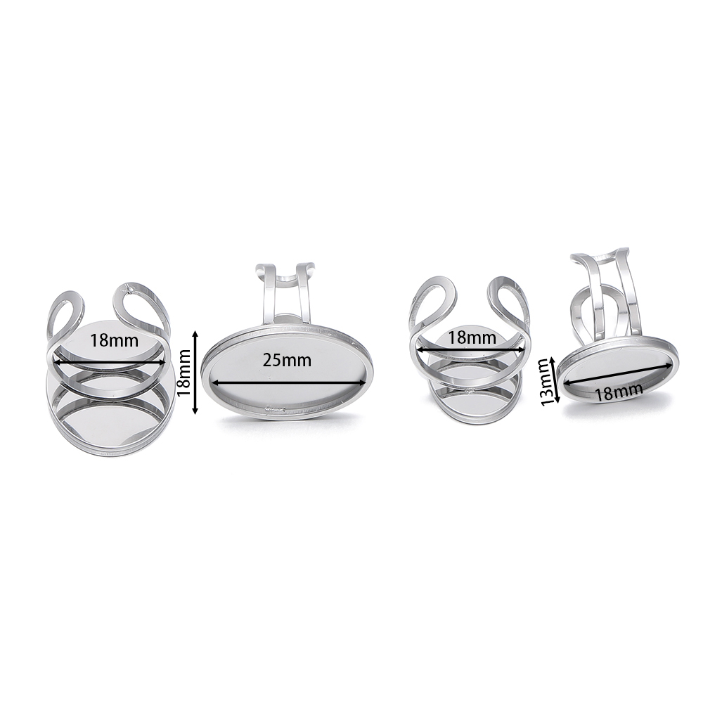 5Pcs/Lot Cincin Terbuka Bahan  - Jewelry Making Ring Tool ulasan dan harga