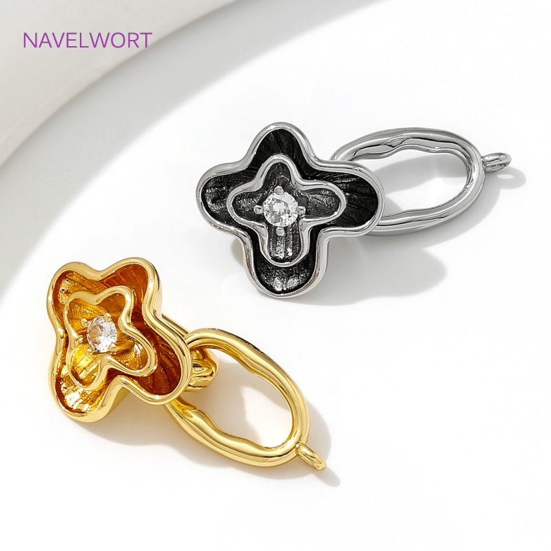Aksesori gesper konektor jepit - Jewelry Making Items ulasan dan harga